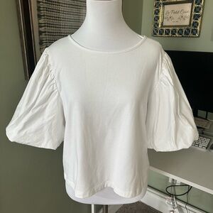 a new day White Puff Sleeve Blouse